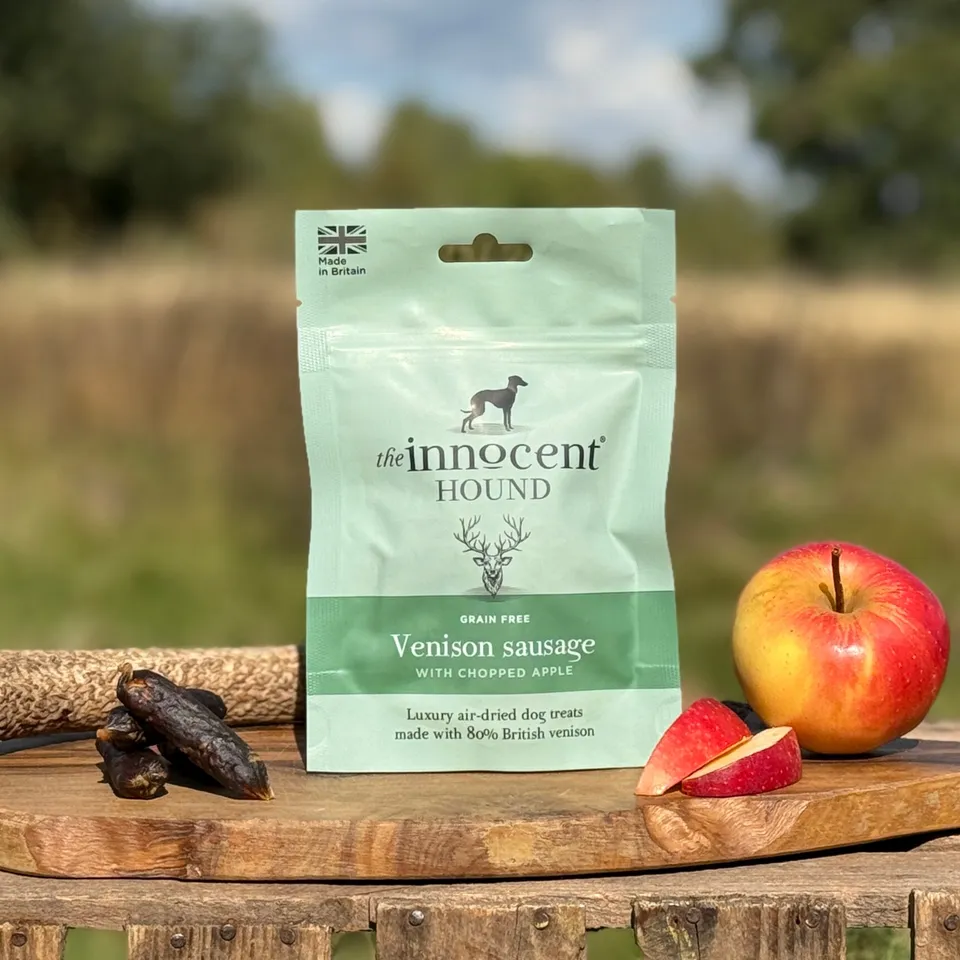 The Innocent Hound Venison Sausages hundegodbiter 7 stk eple