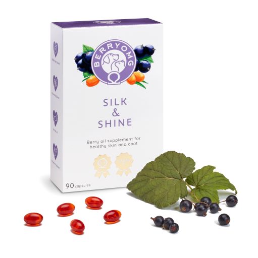 BERRYOMG Vitality Defence OMvEGA-3 Silk Shine tilskudd gavesett 3-pakn