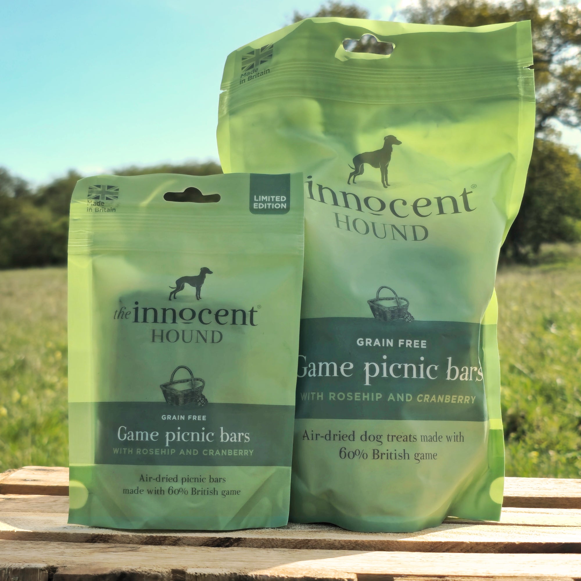 The Innocent Hound Game Picnic Bars hundegodbit 70g vilt