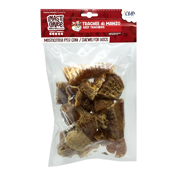 Cliffi Beef Trachea tyggesnack hund 200 g 12 stk naturlig