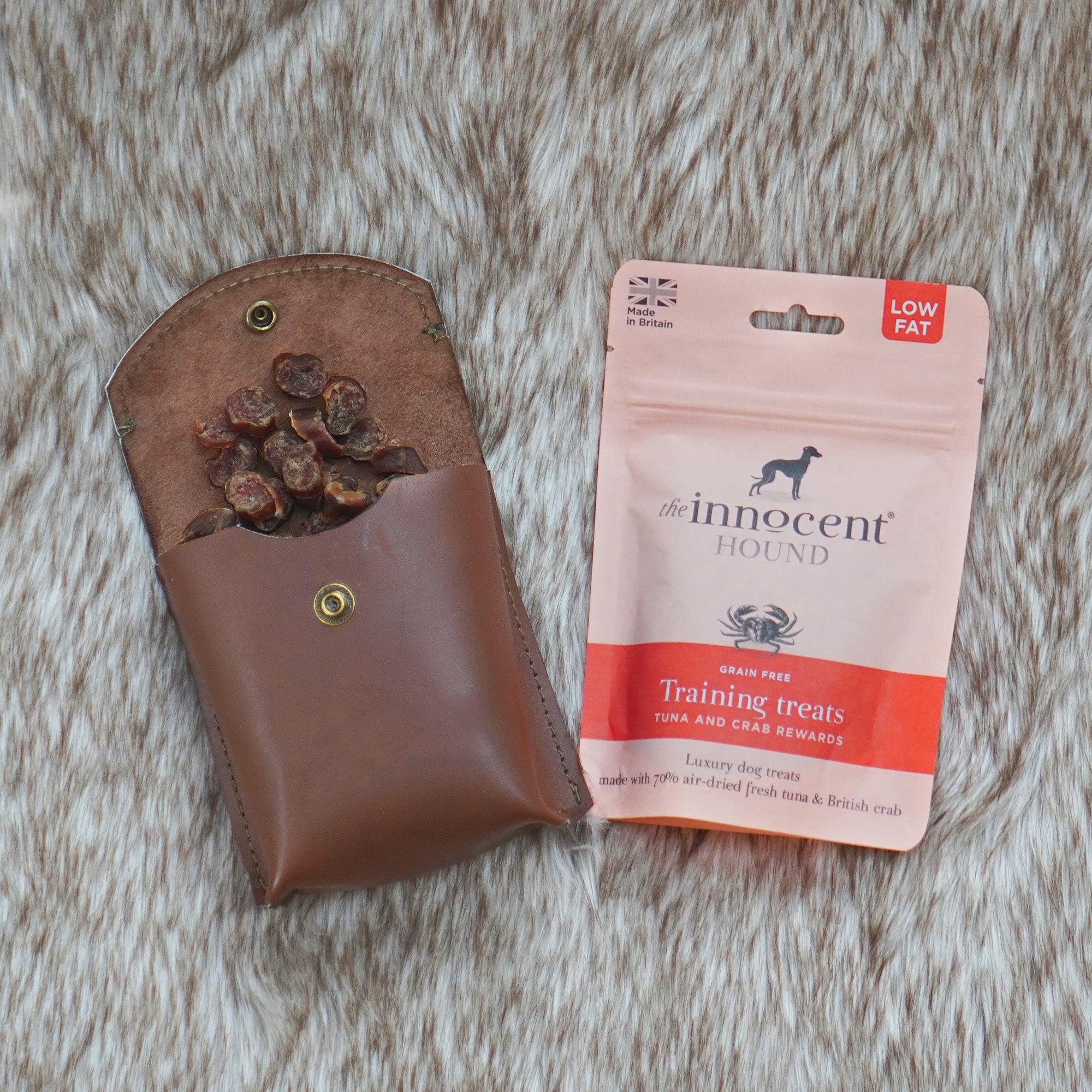 The Innocent Hound Luxury Leather godbitveske skinn