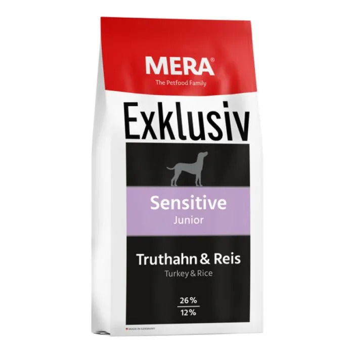 Mera Exklusiv Junior kalkun & ris tørrfôr 15 kg glutenfritt