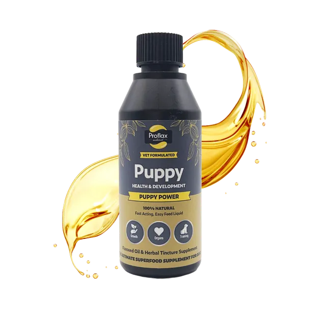 Proflax Puppy Power olje valpetilskudd 100 ml fordøyelse