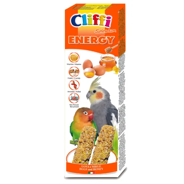 Cliffi Energy frøstenger undulat 150 g egg honning