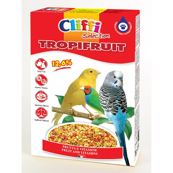 Cliffi Tropifruit fruktfôr fugl 300 g med vitaminer