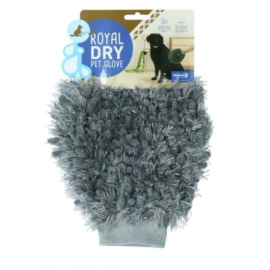Royal Dry Pet mikrofiberhanske børstehanske 24x18 cm