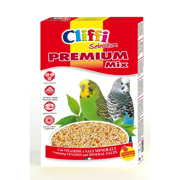 Cliffi Premium Mix undulatfôr 800 g – inulin