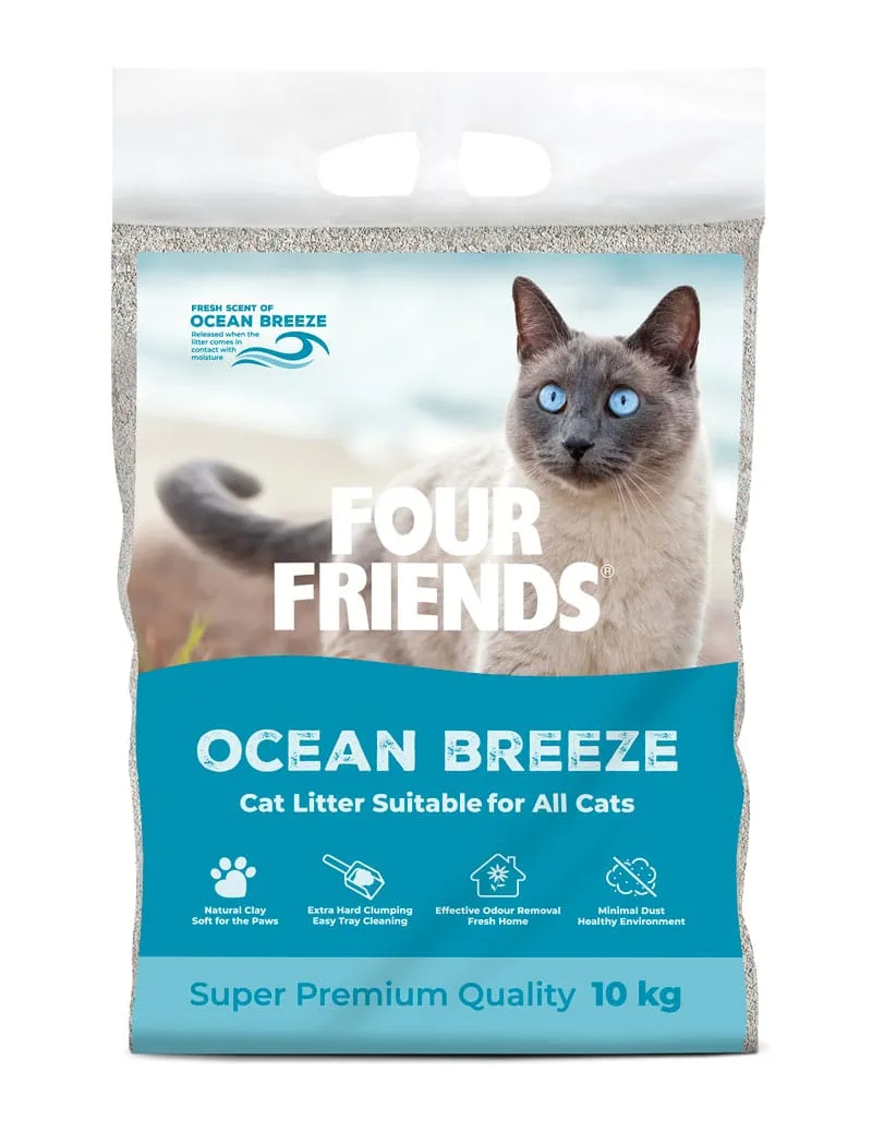 Four Friends Ocean Breeze hundemat med fisk
