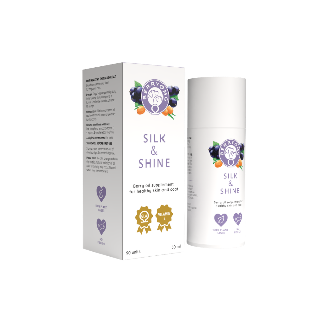 BERRYOMG Silk & Shine olje 50 ml solbær tilskudd