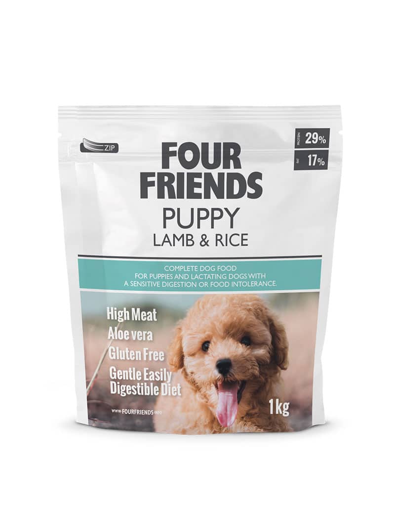 Four Friends Puppy Lamb & Rice valpefôr lam og ris 29% protein