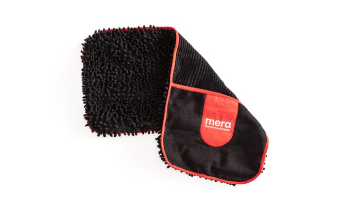 Mera hundehåndkle mikrofiber 77x32 cm svart absorberende