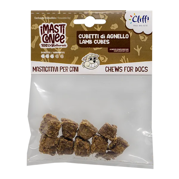 Cliffi Lamb Cubes hundegodbiter 50 g av 100% lam