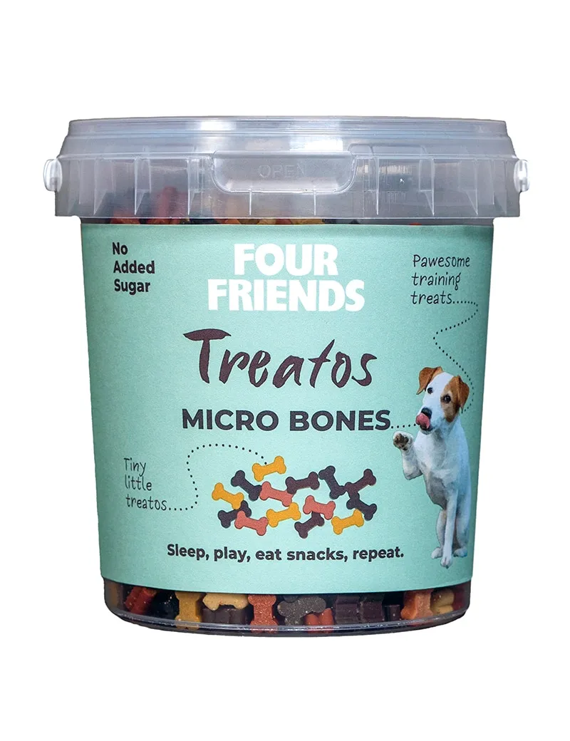 Four Friends Treatos Micro Bones hundegodbiter små
