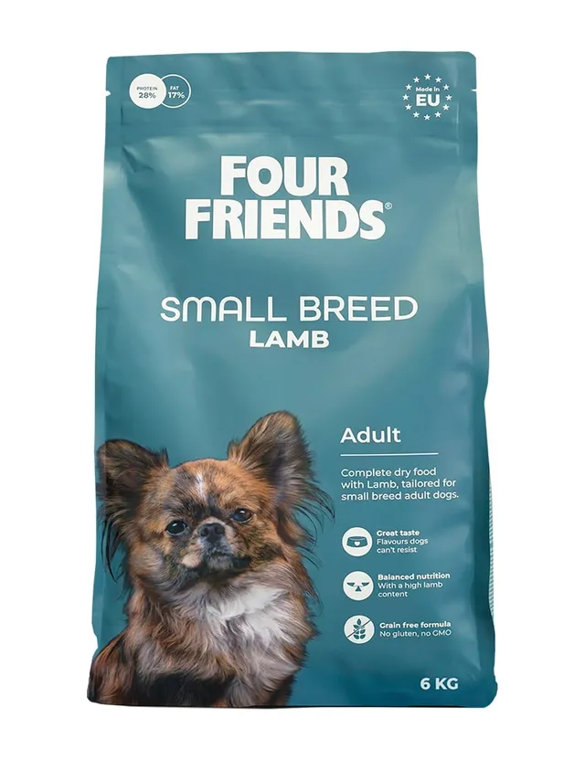 Four Friends Small Breed Adult Lamb hundemat små raser