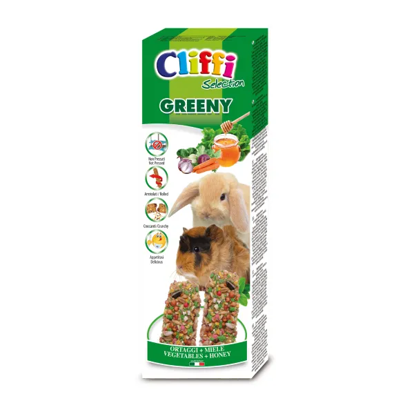 Cliffi Greeny gnagestenger marsvin 110 g grønnsak