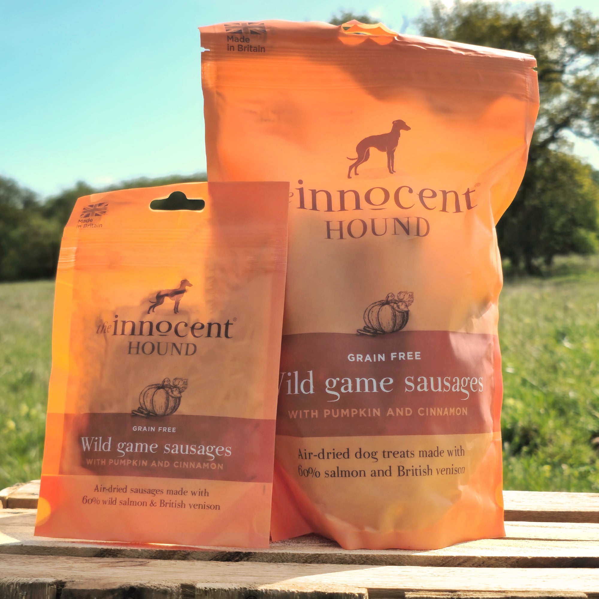 The Innocent Hound Wild Game hundepølser 70g gresskar