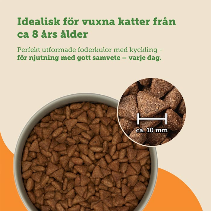 Mera Cats Nature Senior tørrfôr katt 400 g kylling 8+