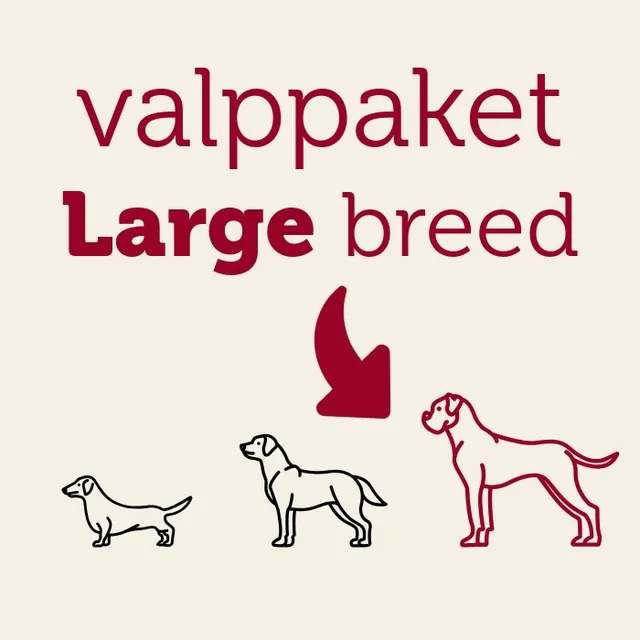 Mera Valppaket Large Breed valpepakke 2 kg sensitiv mage