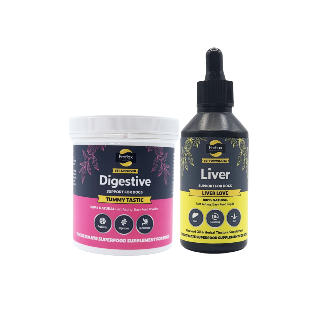 Proflax Mini Detox bundle hund lever og tarmstøtte