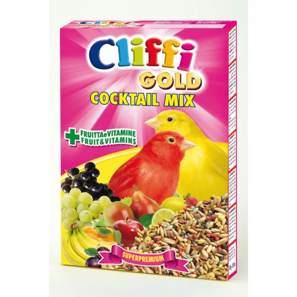 Cliffi Cocktail Mix Gold kanarifôr 300 g frukt vitamin