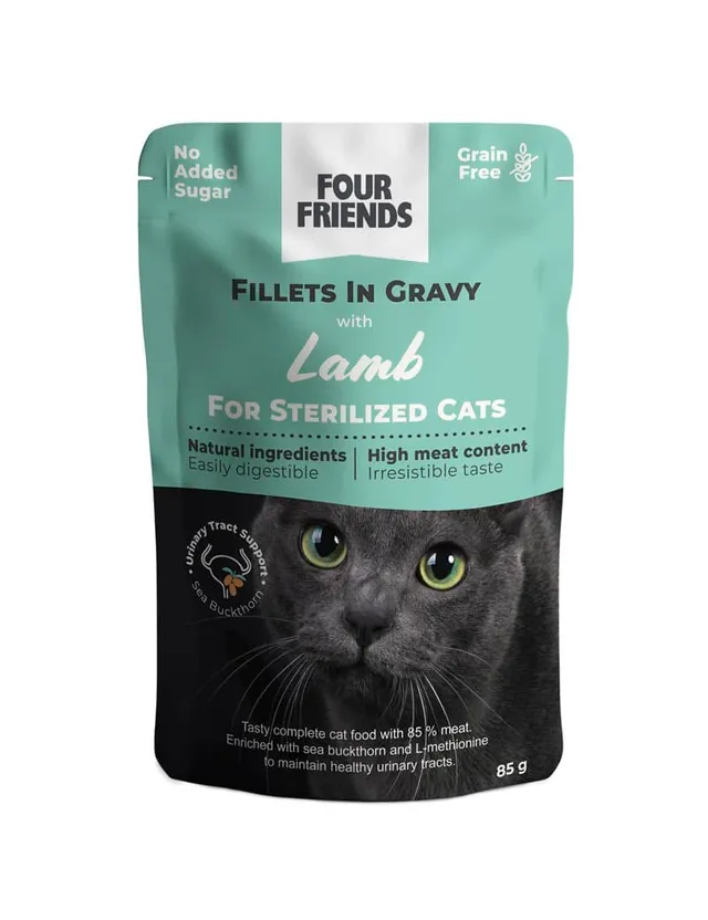 Four Friends Sterilized Lamb kattefilet i saus