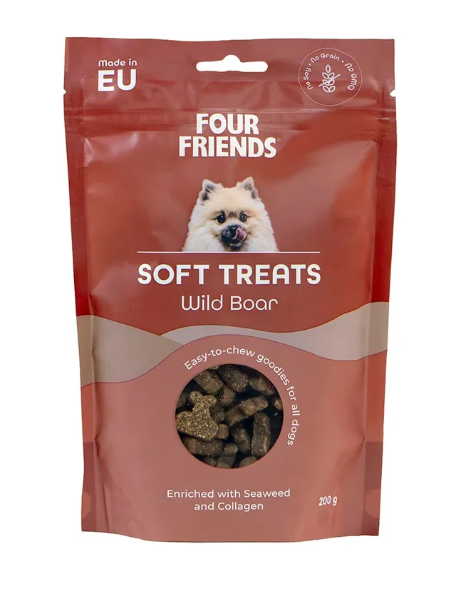 Four Friends Soft Treats Wild Boar hundegodbit villsvin