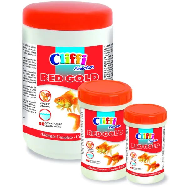 Cliffi Red Gold flakfôr til gullfisk 40 g farge og vitalitet
