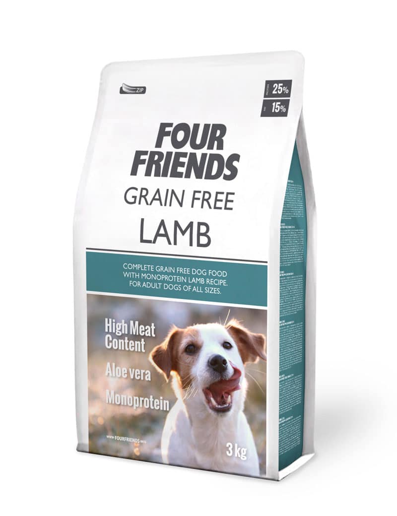 Four Friends Grain Free Lamb hundefôr kornfri