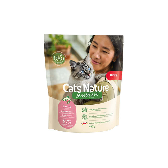 Mera Cats Nature Sensitive Laks tørrfôr katt 400 g kornfri