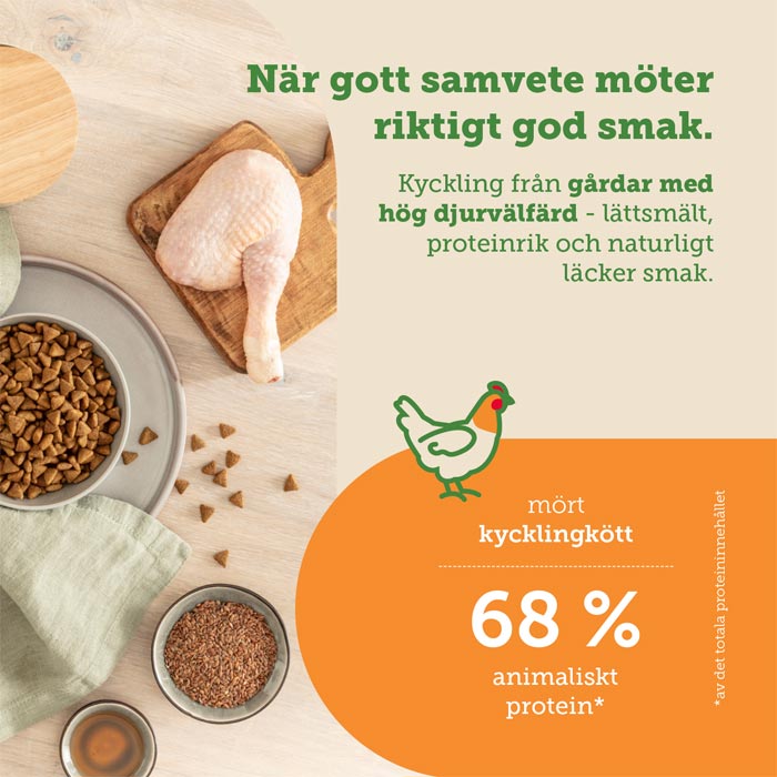 Mera Cats Nature Senior tørrfôr katt 400 g kylling 8+