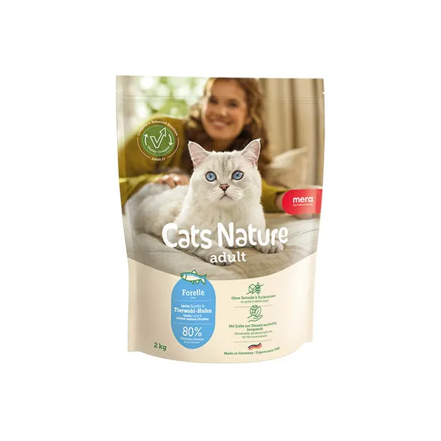 Mera Cats Nature Adult Trout tørrfôr 400 g kornfri