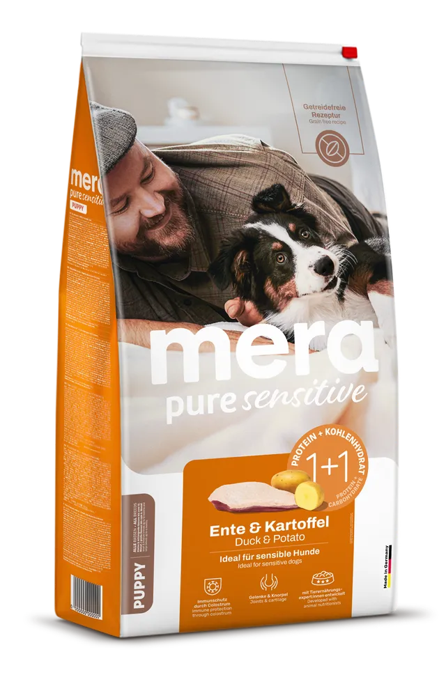 Mera Pure Sensitive Puppy valpefôr 1 kg and potet