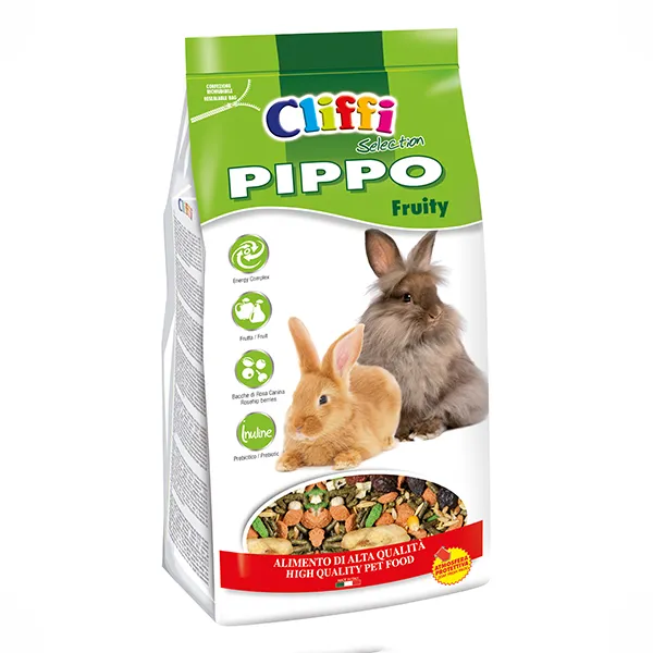 Cliffi Pippo Fruity kaninfôr 800 g frukt nype
