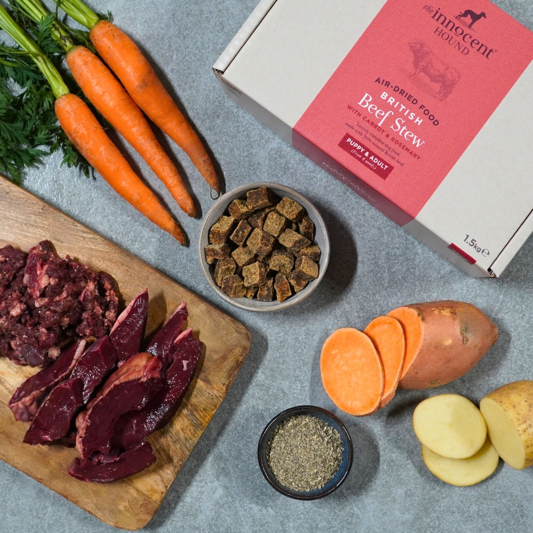 The Innocent Hound Beef Stew hundefôr 1,5kg kornfri