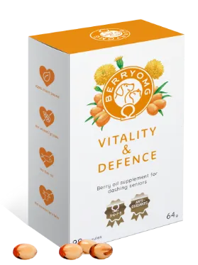 BERRYOMG Vitality & Defence kapsler hund katt 90 stk senior