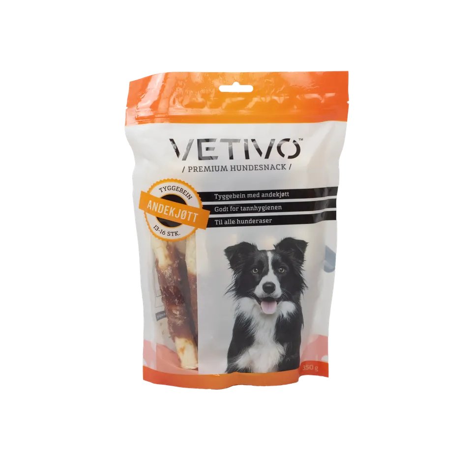 Vetivo tyggebein and hund 350 g snacks