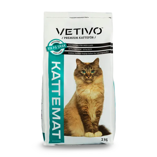 Vetivo kattemat laks 2 kg fullfôr til katt