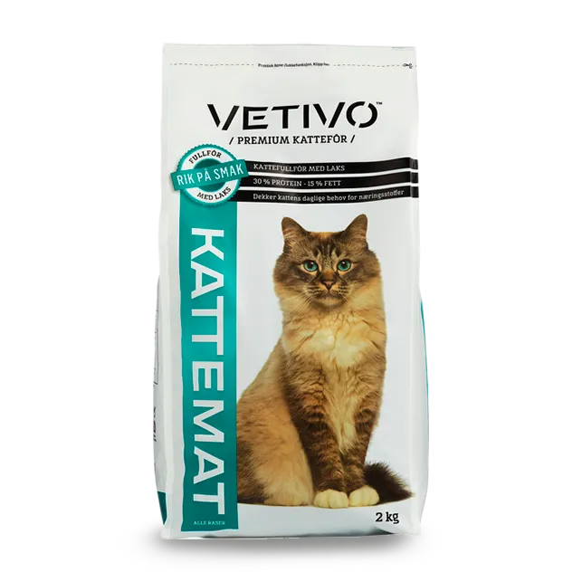 Vetivo kattemat laks 2 kg fullfôr til katt
