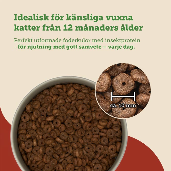 Mera Cats Nature sensitive Insect tørrfôr katt 400 g kornfri