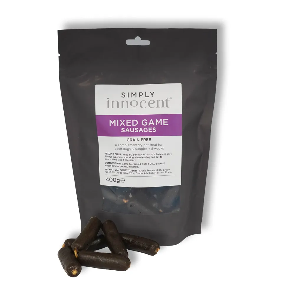 Simply Innocent Mixed Game Slices hundegodbiter 400g vilt