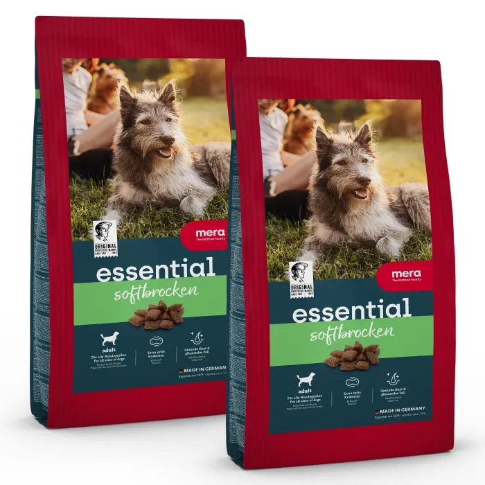 Mera essential Soft Brocken hundemat 2x12,5 kg myk