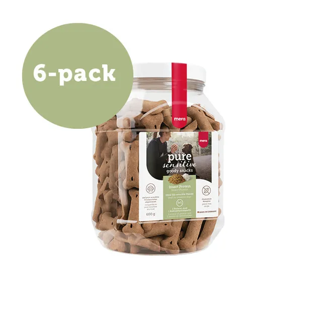 Mera Goody Snacks Insect Protein hundekjeks 6x600g