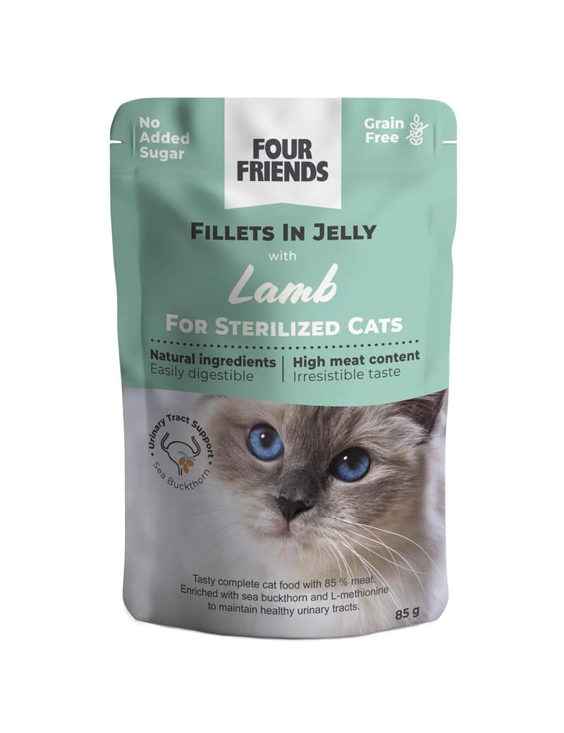 Four Friends Sterilized Jelly Mix kattemat 12-pk