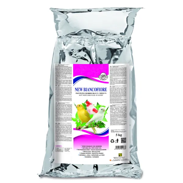 Cliffi Biancofiore New bløtfôr fugl 5 kg med honning