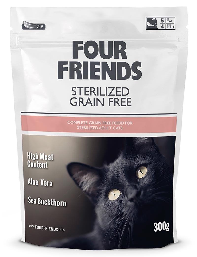 Four Friends Sterilized Grain Free kattemat til steriliserte katter