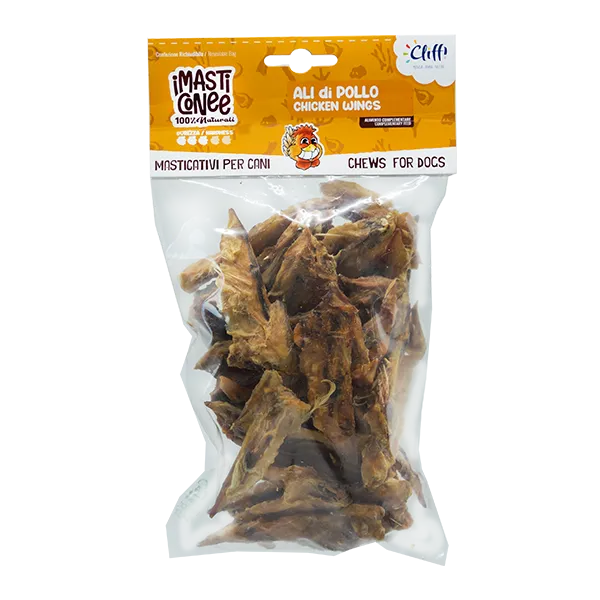 Cliffi Chicken Wings tyggesnacks til hund 200 g naturlig