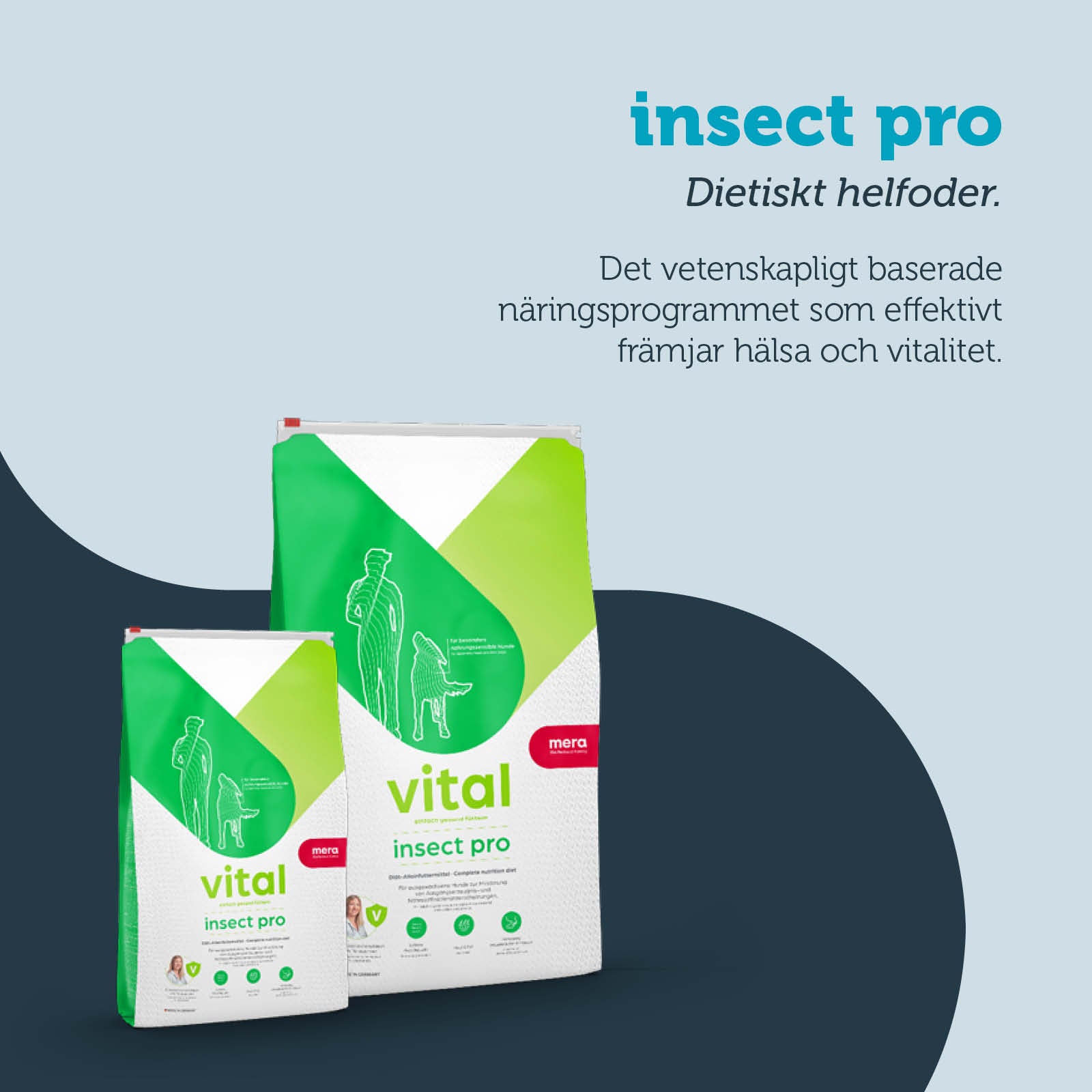mera vital Insect Pro tørrfôr hund 3 kg insekt