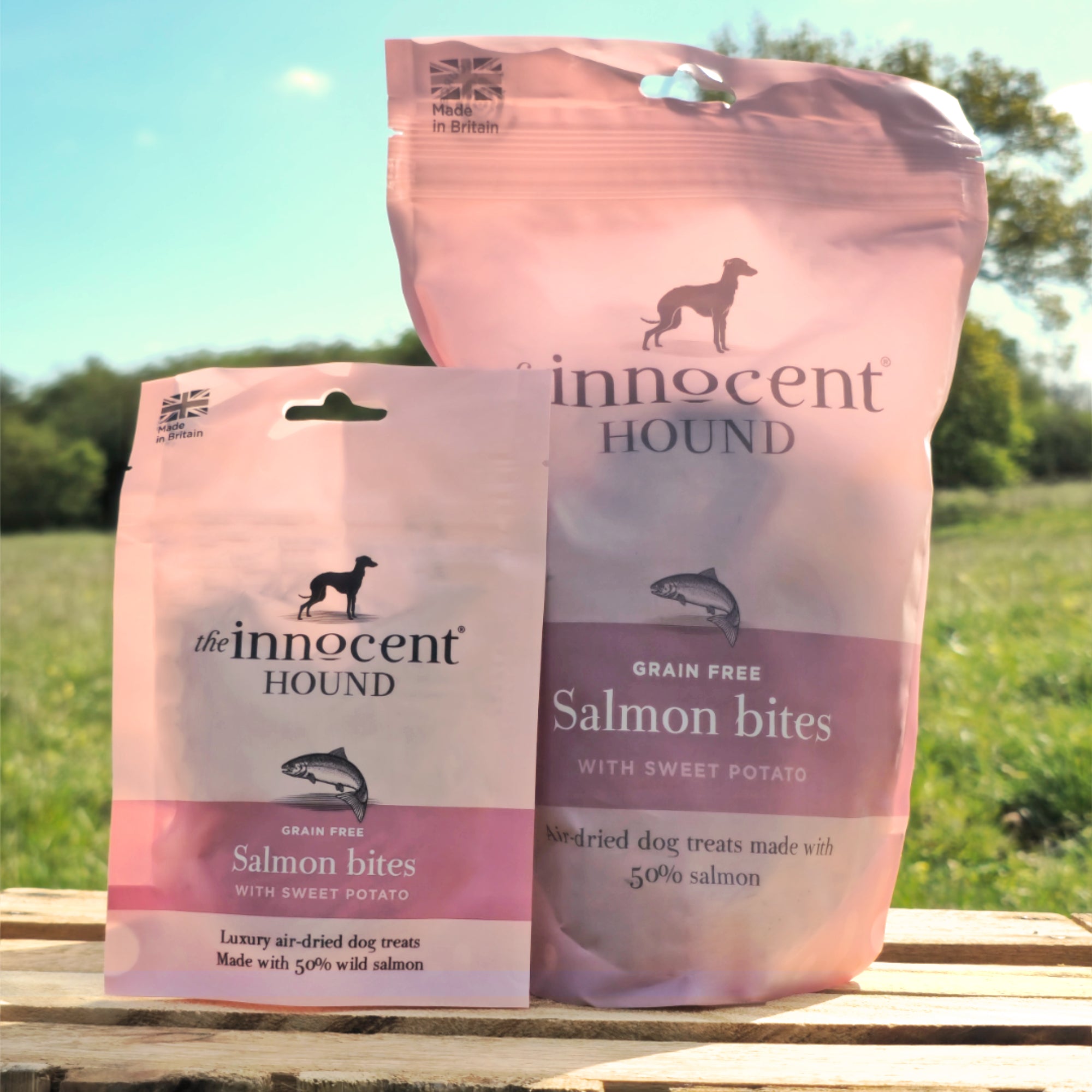 The Innocent Hound Salmon Bites hundegodbiter 10 stk laks