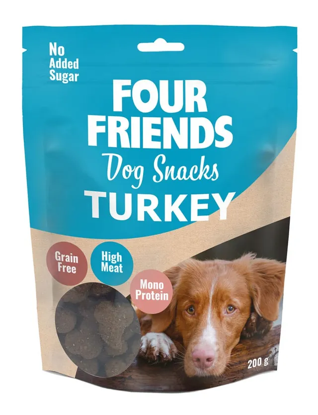 Four Friends Dog Snacks Turkey hundesnacks kalkun