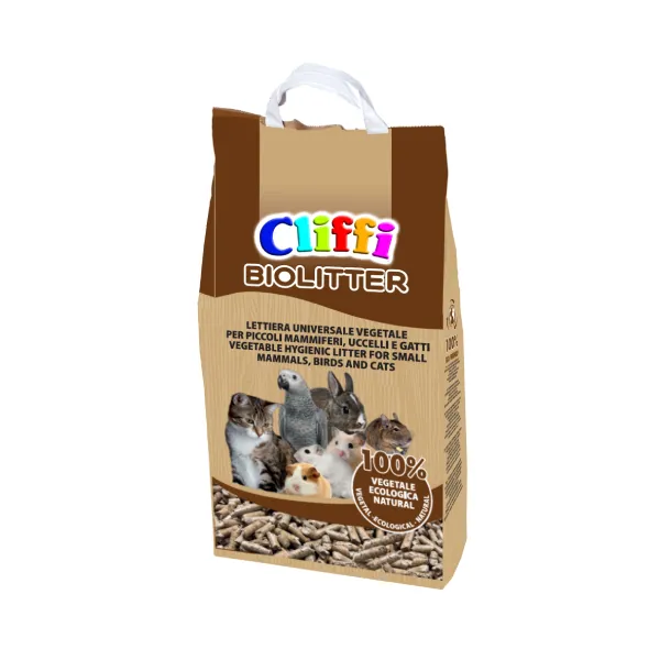 Cliffi Biolitter strø smådyr fugl katt 8 liter